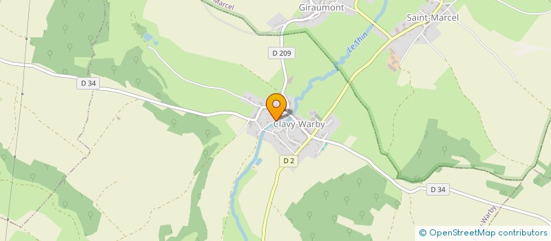 localisation de l'entreprise SCI DU DAUPHIN  CLAVY-WARBY