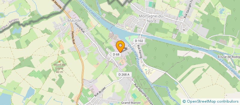 localisation de l'entreprise SCI DU DECOURS  MORTAGNE-DU-NORD