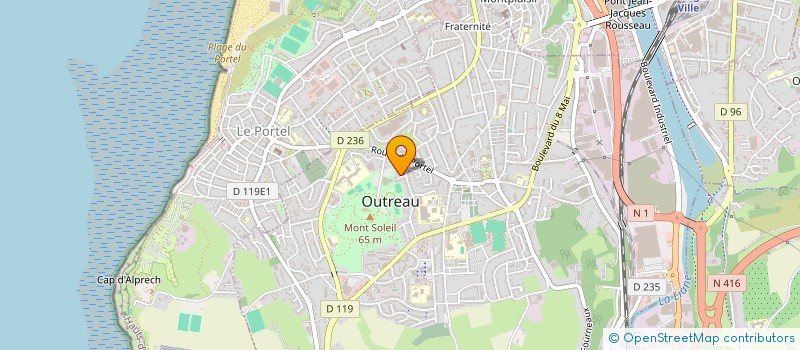 localisation de l'entreprise SCI DU DELTA  OUTREAU