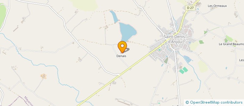 localisation de l'entreprise SCI DU DENAIS  SAINT DENIS D'ANJOU