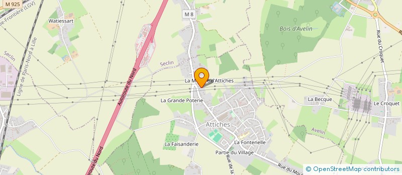 localisation de l'entreprise SCI DU DEPART  ATTICHES