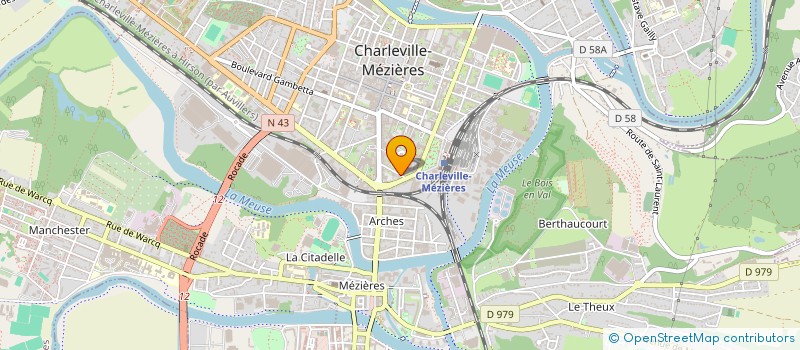 localisation de l'entreprise SCI DU DEPARTEMENT  CHARLEVILLE-MEZIERES