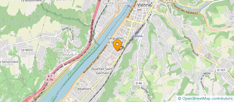 localisation de l'entreprise SCI DU DEPOT D HECTOR  VIENNE
