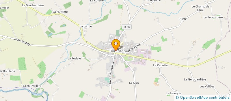 localisation de l'entreprise SCI DU DESERT  BARENTON