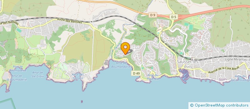 localisation de l'entreprise SCI DU DESERT  SAUSSET-LES-PINS