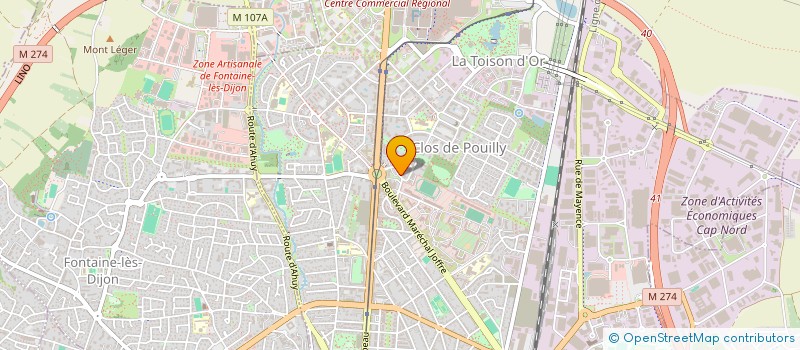 localisation de l'entreprise SCI DU DEUX à DIJON