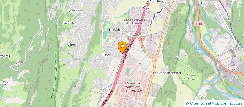 localisation de l'entreprise SCI DU DEUX RUE DES MARRONNIERS  VARCES-ALLIERES-ET-RISSET