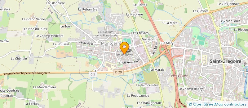 localisation de l'entreprise SCI DU DEUXIEME CHENE  MONTGERMONT