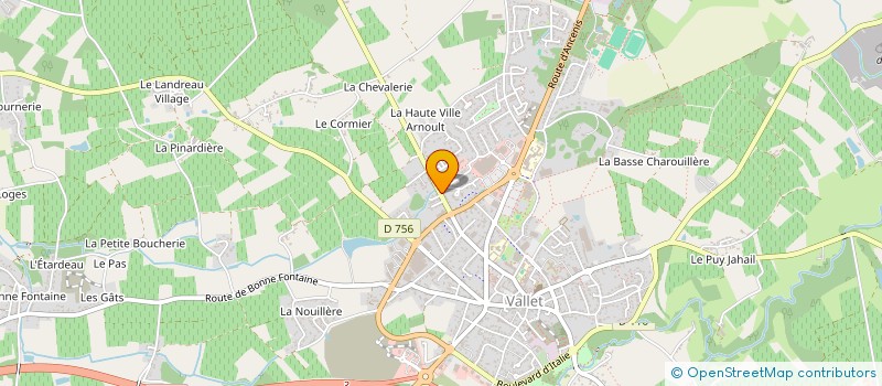 localisation de l'entreprise SCI DU DEVAU  VALLET