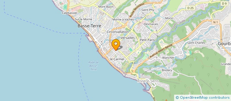 localisation de l'entreprise SCI DU DIAMANT  BASSE-TERRE