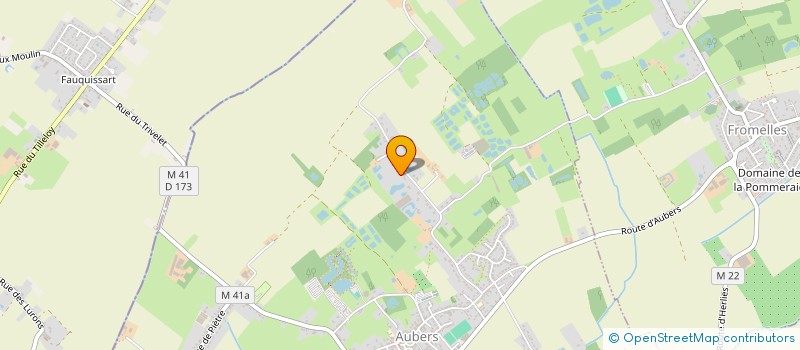 localisation de l'entreprise SCI DU DIEU DELVA à AUBERS