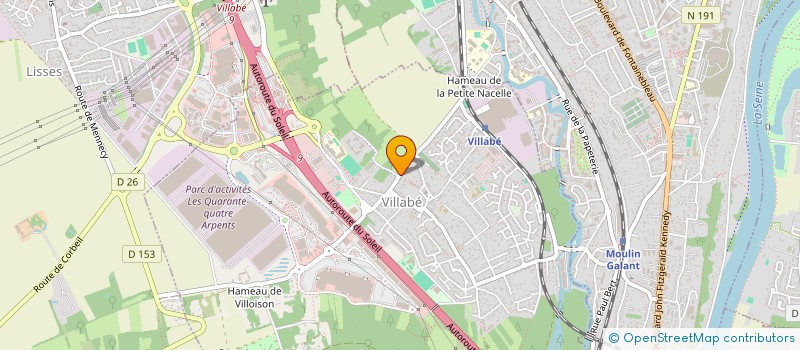 localisation de l'entreprise SCI DU DJUABLIN  VILLABE