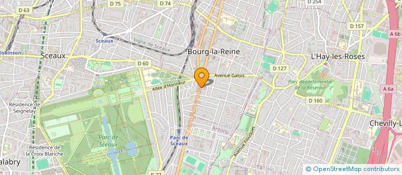 localisation de l'entreprise SCI DU DOCTEUR BERGER SCEAUX à BOURG-LA-REINE