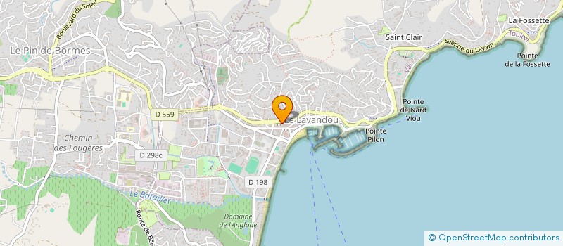 localisation de l'entreprise SCI DU DOCTEUR LASSALE à LE LAVANDOU