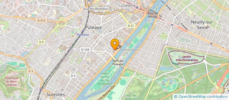 localisation de l'entreprise SCI DU DOCTEUR PAUL BENET  PUTEAUX