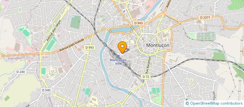 localisation de l'entreprise SCI DU DOCTEUR TEILLET à MONTLUCON