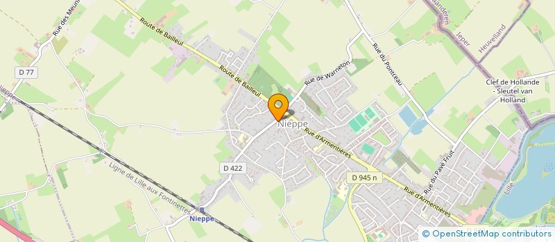 localisation de l'entreprise SCI DU DOCTEUR VANUXEEM  NIEPPE