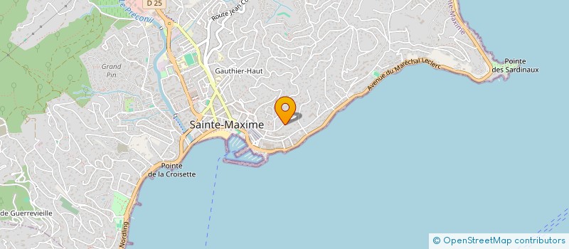 localisation de l'entreprise SCI DU DOM DES RIANS DE L'YS à SAINTE-MAXIME