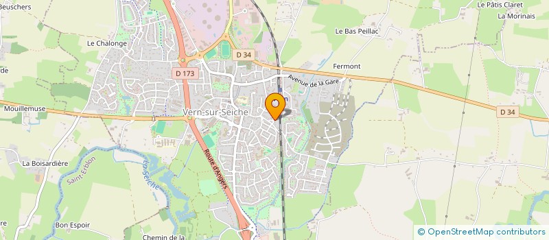 localisation de l'entreprise SCI DU DOMAINE  VERN-SUR-SEICHE