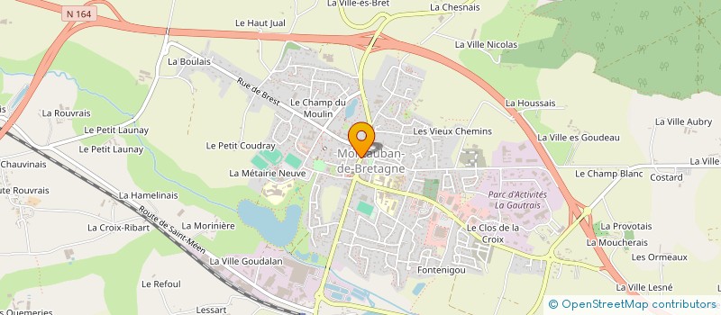 localisation de l'entreprise SCI DU DOMAINE  MONTAUBAN-DE-BRETAGNE