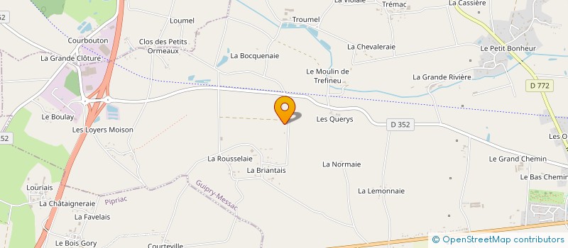 localisation de l'entreprise SCI DU DOMAINE  GUIPRY-MESSAC