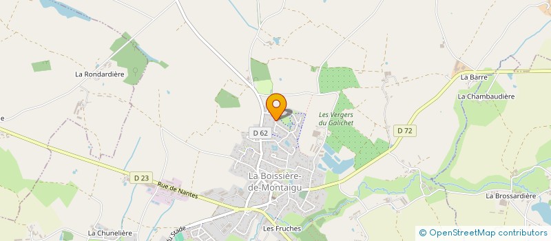 localisation de l'entreprise SCI DU DOMAINE  LA BOISSIERE-DE-MONTAIGU