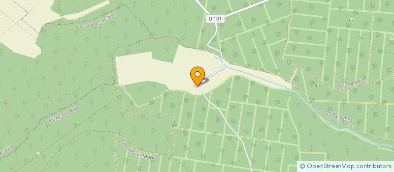 localisation de l'entreprise SCI DU DOMAINE à CHAUMONT-SUR-AIRE