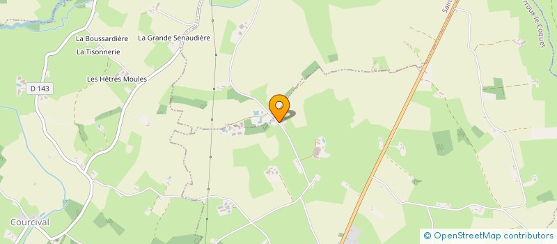 localisation de l'entreprise SCI DU DOMAINE  ROUPERROUX-LE-COQUET