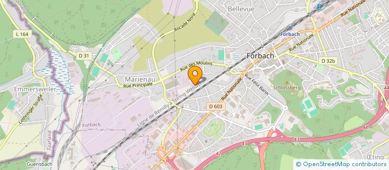 localisation de l'entreprise SCI DU DOMAINE BOIVIN  FORBACH