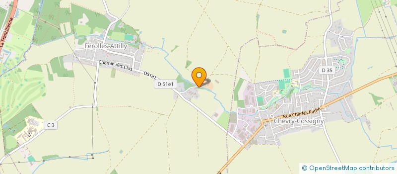 localisation de l'entreprise SCI DU DOMAINE D ATTILLY  FEROLLES-ATTILLY