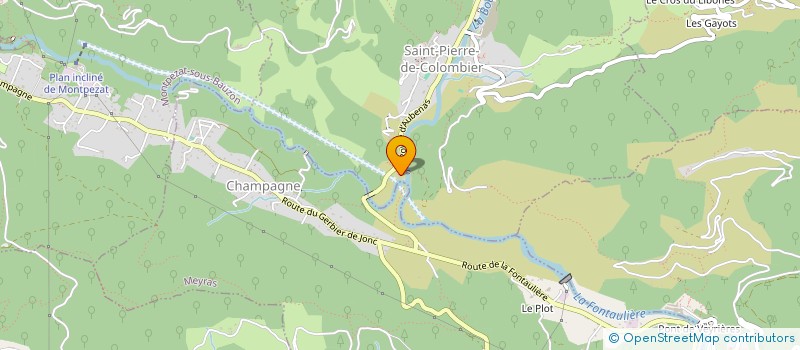 localisation de l'entreprise SCI DU DOMAINE D'AULUEYRES  SAINT-PIERRE-DE-COLOMBIER