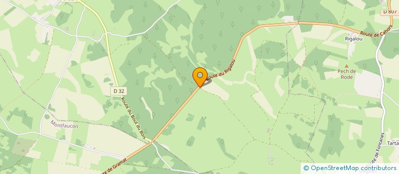 localisation de l'entreprise SCI DU DOMAINE DE BEAUSSAC  CARLUCET