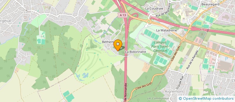 localisation de l'entreprise SCI DU DOMAINE DE BETHEMONT à POISSY