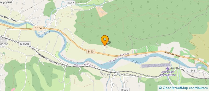 localisation de l'entreprise SCI DU DOMAINE DE BOUDRA  MIRABEL-ET-BLACONS