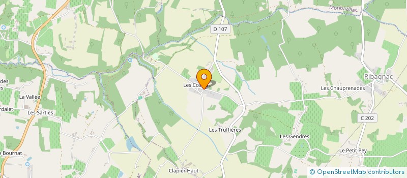 localisation de l'entreprise SCI DU DOMAINE DE BRIDOIRE  RIBAGNAC