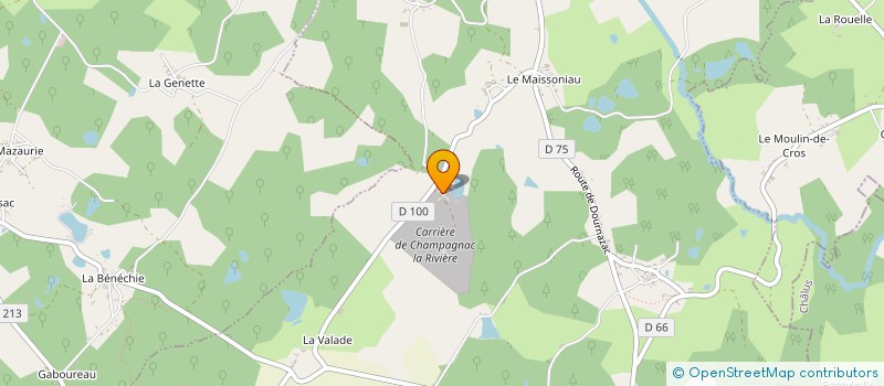 localisation de l'entreprise SCI DU DOMAINE DE BRIE à CHAMPAGNAC-LA-RIVIERE
