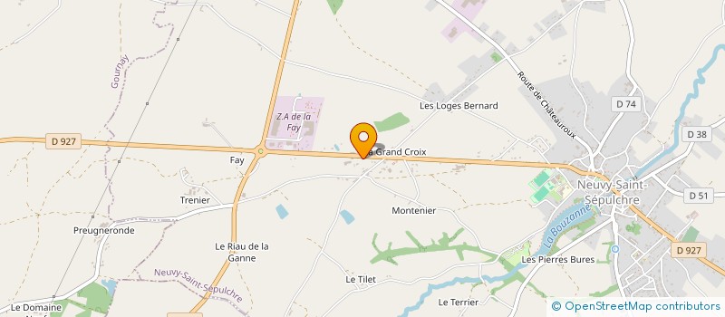 localisation de l'entreprise SCI DU DOMAINE DE BUSSIERE à NEUVY-SAINT-SEPULCHRE