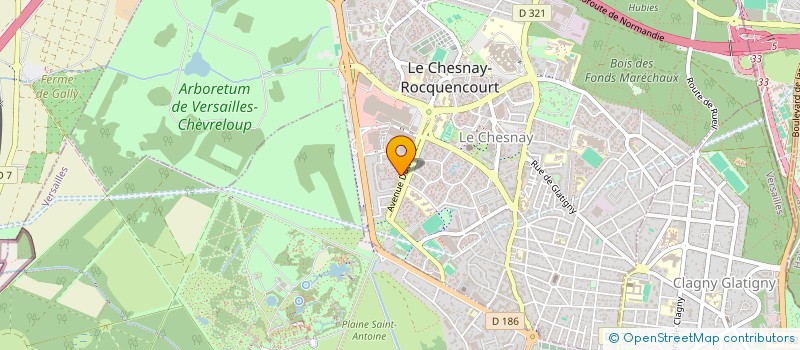 localisation de l'entreprise SCI DU DOMAINE DE CHAMPEAUX  LE CHESNAY-ROCQUENCOURT