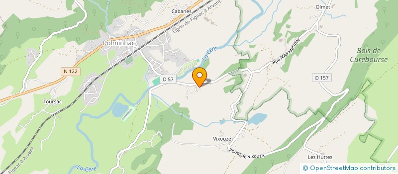 localisation de l'entreprise SCI DU DOMAINE DE CLAVIERES à POLMINHAC