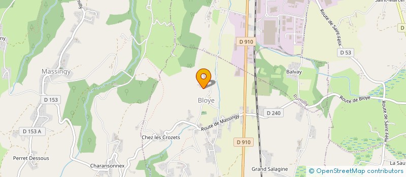 localisation de l'entreprise SCI DU DOMAINE DE CONZIER  BLOYE