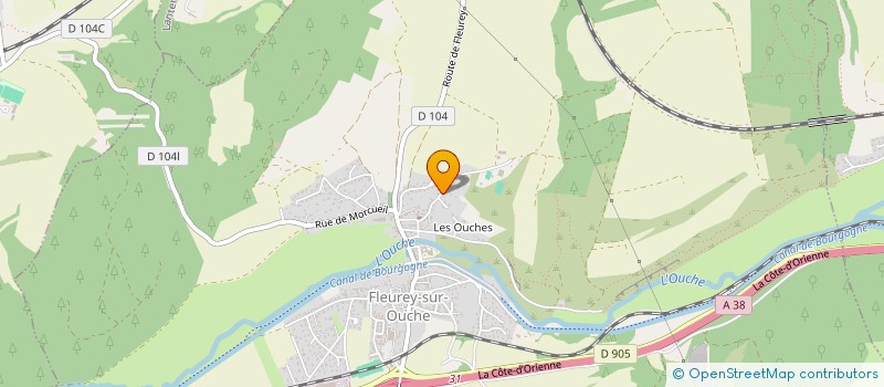 localisation de l'entreprise SCI DU DOMAINE DE FLEURY  FLEUREY-SUR-OUCHE