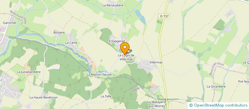 localisation de l'entreprise SCI DU DOMAINE DE FONTIVILLE  BEAUSSAIS-VITRE