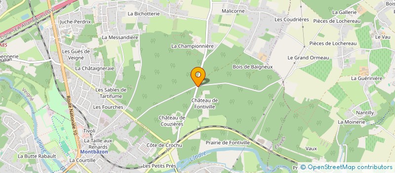 localisation de l'entreprise SCI DU DOMAINE DE FONTIVILLE à VEIGNE