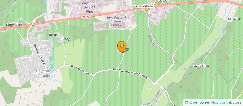 localisation de l'entreprise SCI DU DOMAINE DE GALOUCHEY  BEYCHAC-ET-CAILLAU