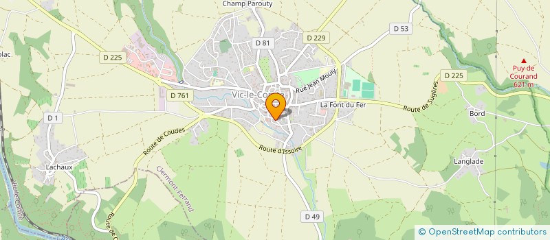 localisation de l'entreprise SCI DU DOMAINE DE L'EAU BLANCHE  VIC-LE-COMTE