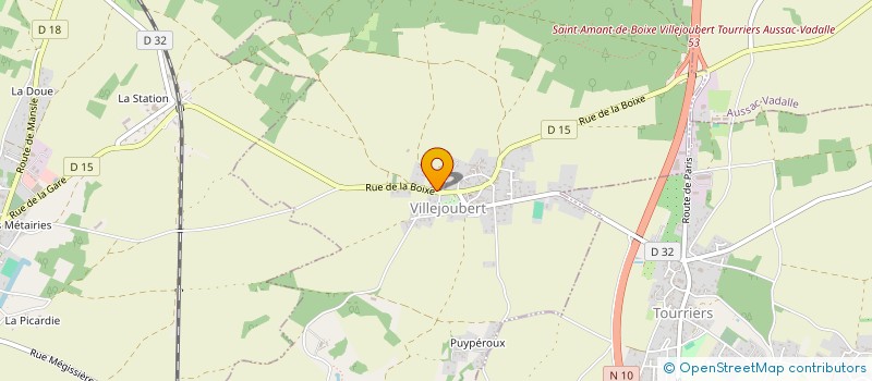 localisation de l'entreprise SCI DU DOMAINE DE LA BOIXE à AUSSAC-VADALLE
