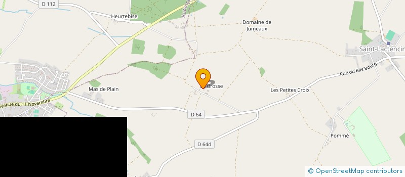 localisation de l'entreprise SCI DU DOMAINE DE LA BROSSE à SAINT-LACTENCIN