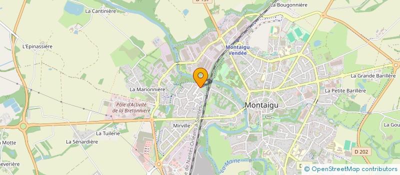 localisation de l'entreprise SCI DU DOMAINE DE LA BRUNELIERE à MONTAIGU-VENDEE