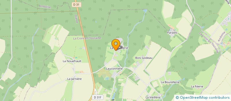 localisation de l'entreprise SCI DU DOMAINE DE LA CHEVALERIE à LA CROIX-EN-TOURAINE