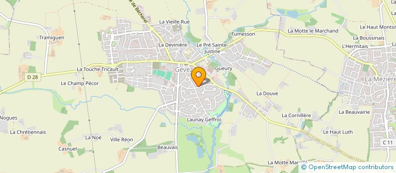 localisation de l'entreprise SCI DU DOMAINE DE LA FLUME  GEVEZE